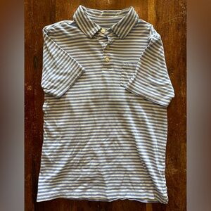 Boys Pocketed Polo | J Crew | Size L | Blue/White Stripe